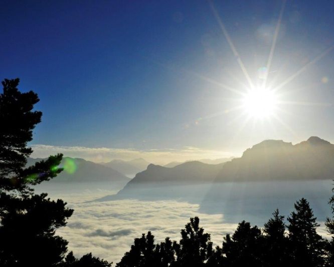 Sunrise Over the Sea of Fog